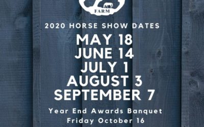 2020 Regular Series Show Dates Posted